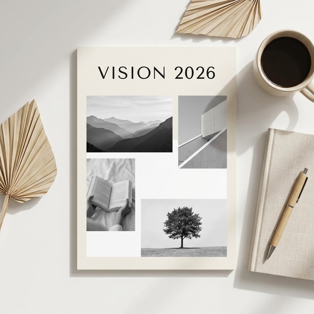 Grid layout vision board